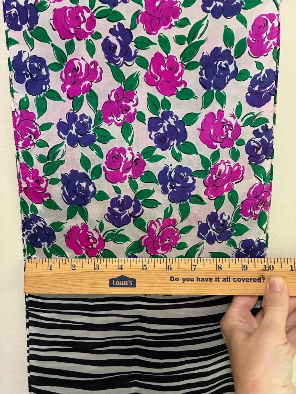 Echo Purple and White Polka Dot Silk Scarf Pink Floral  Black Stripes